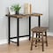 Alaterre Furniture 21" D X 30 H, 32 W X Solid Birch Wood and Metal, Rustic Natural/Black AMBA0520 - alternate 5